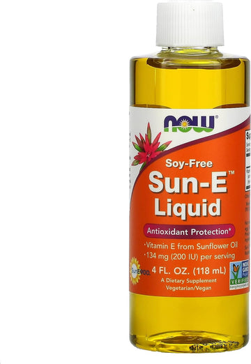 NOW Supplements, Sun-E? Liquid (derived from Non-GMO Sunflower Seed Oil), 4-Ounce