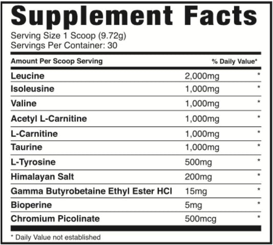 Bucked Up- Bcaa Racked™ Branch Chained Amino Acids | L-Carnitine, Acetyl L-Carnitine, Gbb | Post Workout Recovery, Protein Synthesis, Lean Muscle Bcaas That You Can Feel! 30 Servings (Watermelon)