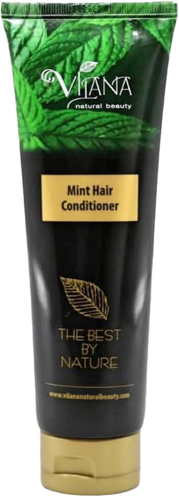 Mint Hair Conditioner 200ml by Vilana | Conditioner for Hair with Essential Oils – Shea Moisture Hair Mask, Nourishes & Softens Hair | Sulphate Free Conditioner – Suitable for all Hair Types