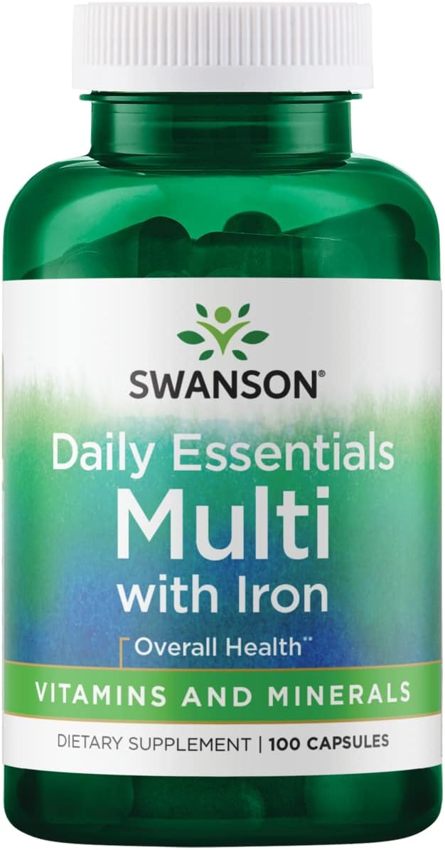 Swanson Multi And Mineral Daily Men'S Women'S Multivitamin Multimineral Health Supplement 100 Capsules (Caps)