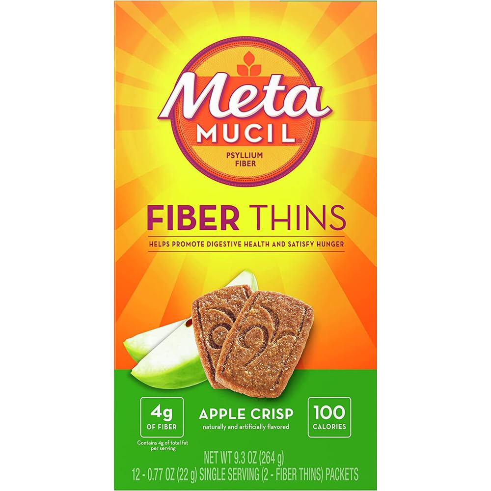 Metamucil MultiGrain Fiber Wafers Apple Crisp - 12 ct, Pack of 2 : Everything Else