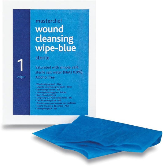 Reliance Medical Rel714 Reliwipe Wound Cleansing Wipe, Blue (Pack Of 100)