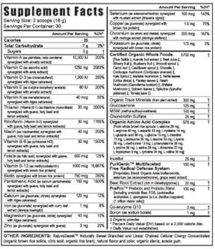 Organic Vitamin Mineral Probiotic - Beyond Tangy Tangerine 2.0 Citrus Peach Fusion 1Lb - 3 Pack