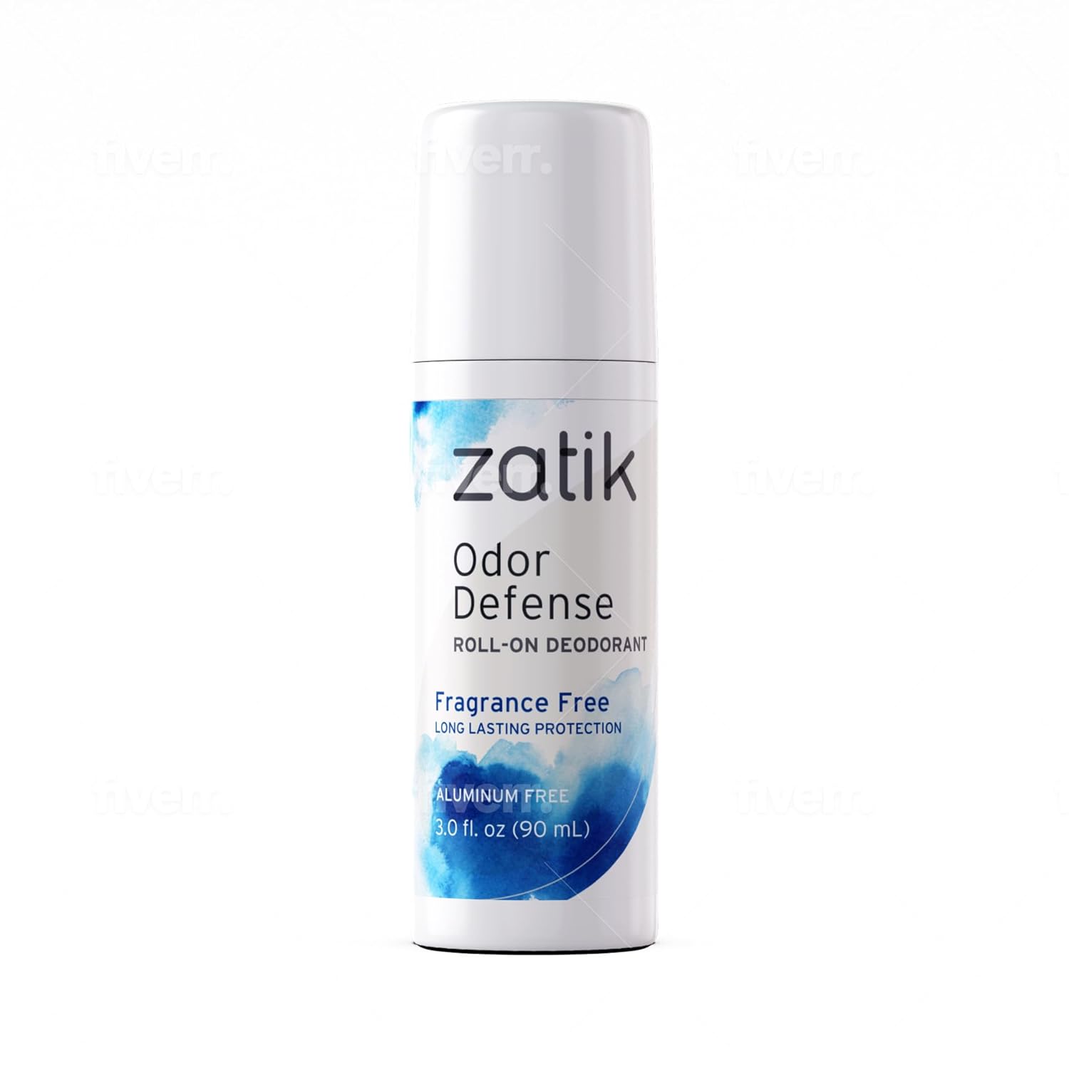 Zatik Naturals - Odor Defense Roll-On Deodorant, Orange And Vetiver, Cruelty-Free Vegan, Ph Balanced, Bio-Degradable Free From Aluminum Parabens Non Toxic, 3.0 Oz, 90Ml