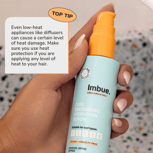 Imbue Curl Energising Hydration Serum For Curly Hair - Enhances And Conditions Curls, Defrizz Coils, Vegan, Curly Girl Compliant, 3.3 Fl Oz