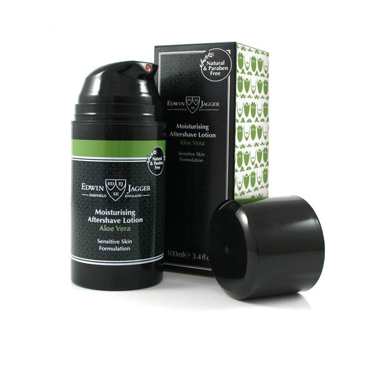 Edwin Jagger 99.9% Natural Moisturising Aftershave Lotion - Aloe Vera, 3.4-Ounce : Beauty & Personal Care
