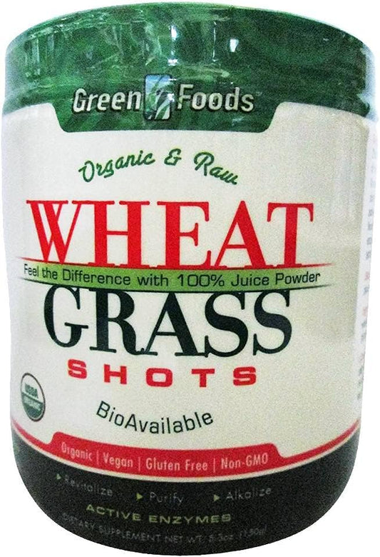 Green Foods Organic And Raw Wheat Grass Shots - 5.3 Oz : Grocery & Gourmet Food