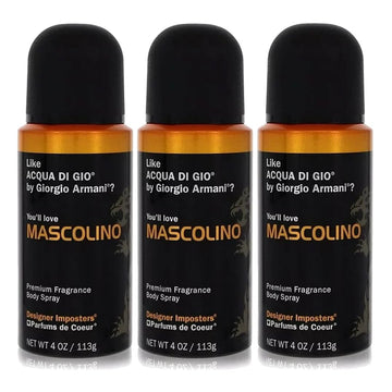 Parfums De Coeur Bod Man Mascolino Fragrance Body Spray For Men 4 Oz (3) : Beauty & Personal Care