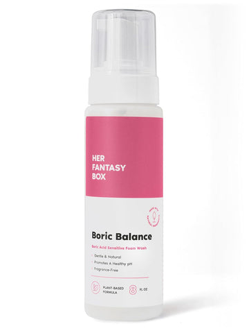 Boric Balance Yoni Foam Wash - Naturally Safe, Ph-Balancing, Gentle Cleansing Formula For Daily Care, Odor Control, And Feminine Hygiene