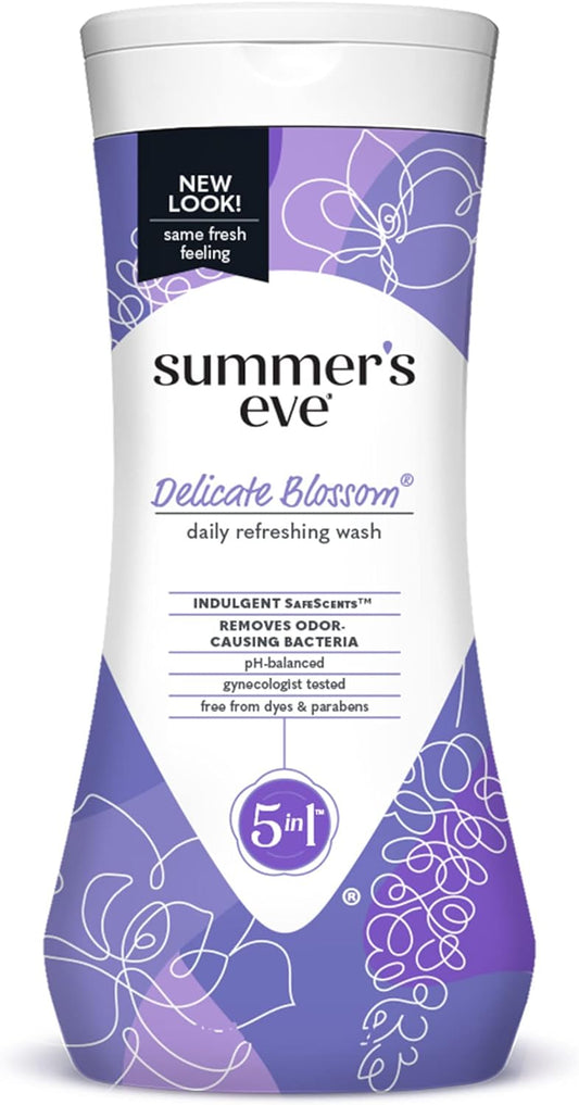 Summer'S Eve Delicate Blossom Daily Feminine Body Wash 15 Fl Oz & Ultra Daily Feminine Spray 2 Oz