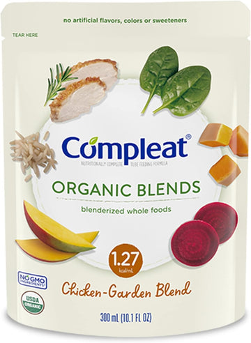 Compleat Organic Blends Chicken-Garden, 10.1 Fl Oz Pouch, 24 Count