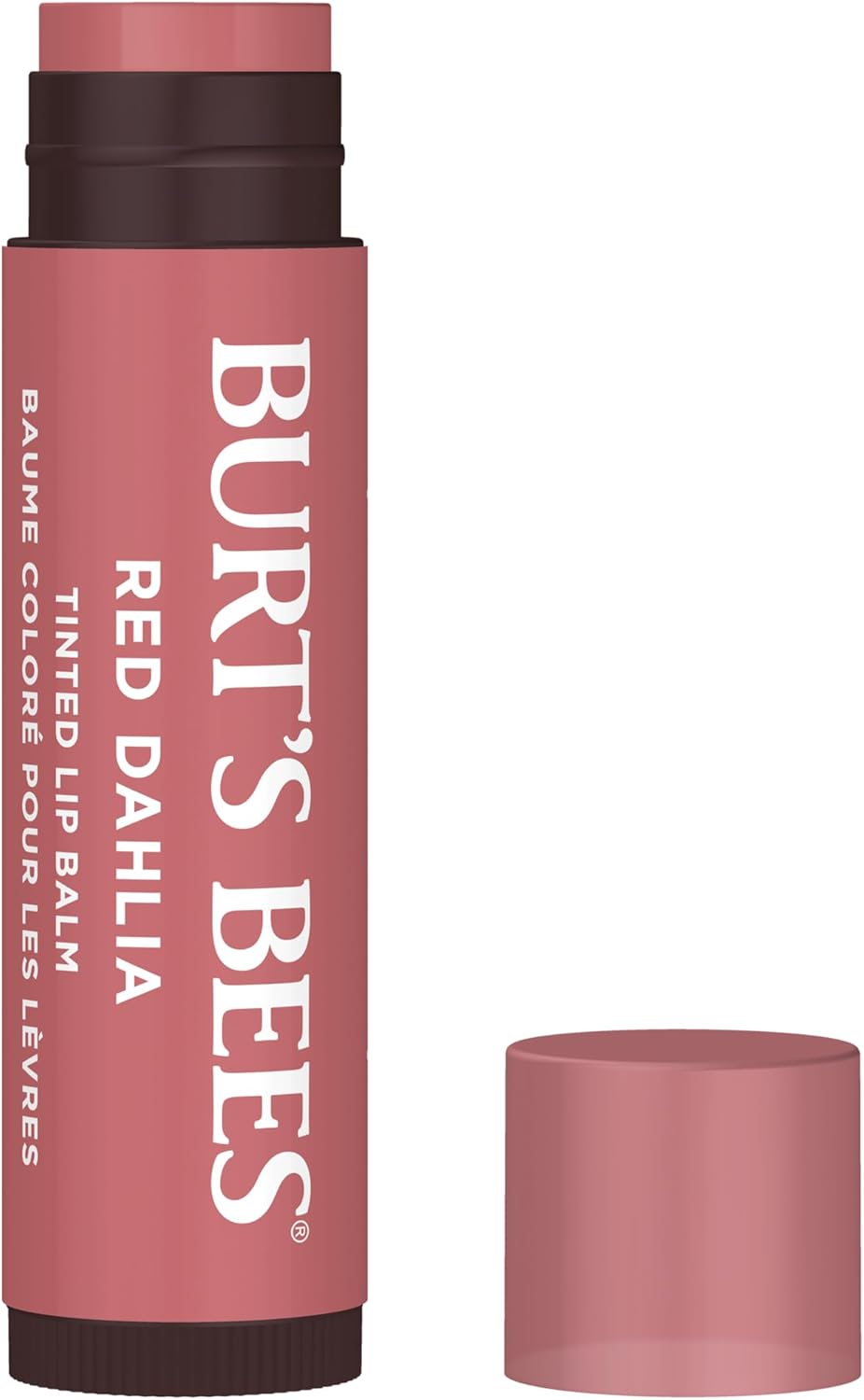 Burt'S Bees Tinted Lip Balm Red Dahlia, Moisturising Lip Tint With Shea Butter, 100% Natural Origin, 4.25G