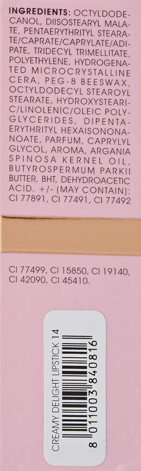 Naj-Oleari Cremay Delight Lipstick Make-Up Face Woman 14 Red Cherry