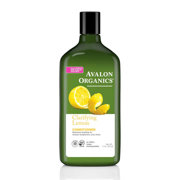 Avalon Organics Clarifying Lemon Conditioner, Removes Buildup To Restore Brightness And Shine, 11 Fluid Ounces