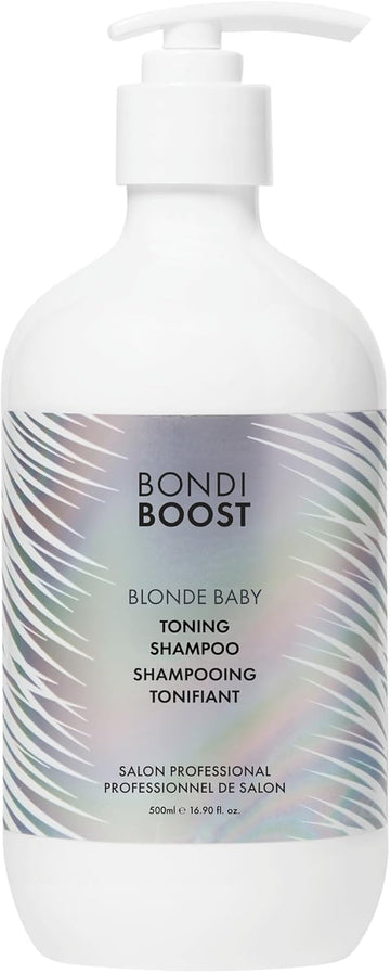 Bondiboost Blonde Baby Toning Purple Shampoo - Sulphate-Free, Aloe-Based Formula With Violet Pigments & Jojoba Oil For Blonde Hair - Vegan & Cruelty-Free, 300Ml