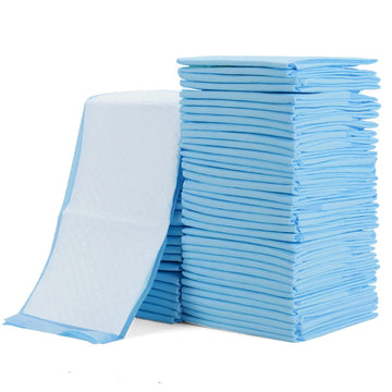 Rocinha 100 Pack Disposable Changing Pads Baby Disposable Underpads Waterproof Diaper Changing Pad Breathable Underpads Bed Table Protector Mat, 17 Inches X 13 Inches