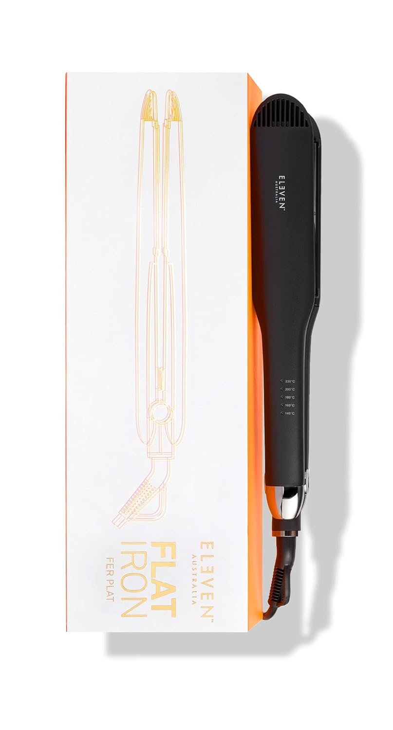 ELEVEN AUSTRALIA Flat Iron Wide Plate Perfect for Creating Sleek Straight Hair or Polished Curls That Last : Beauty & Personal Care