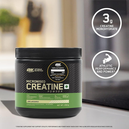 Optimum Nutrition Micronized Creatine Monohydrate Powder, Unflavored, Keto Friendly, 60 Servings (Packaging May Vary)