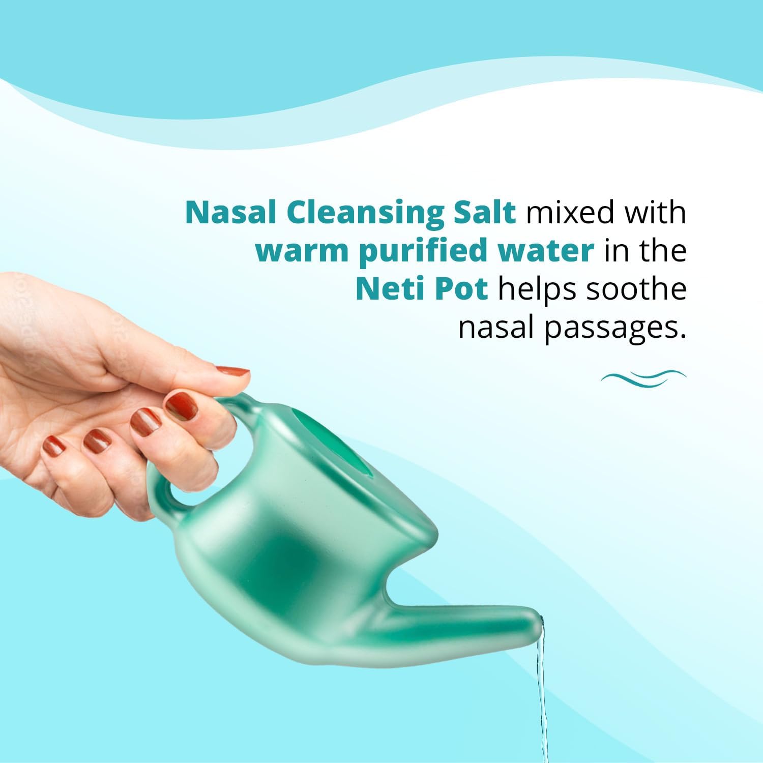 Ancient Secrets Neti Pot Sinus Rinse & Neti Pot Salt Bundle - Nasal Cleansing Pot, Plastic Travel Model + 40 Premeasured Packets Of Nasal Cleansing Salt, Nasal Irrigation System (2 Piece Set)