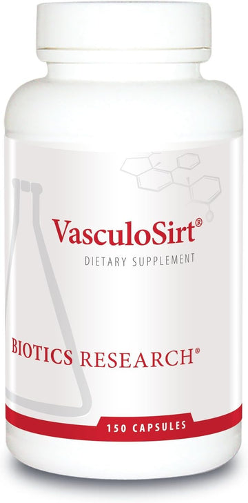 Biotics Research Vasculosirt®– Formulated With The Assistance Of Mark Houston, Md, Cardiovascular And Healthy Support For Healthy Blood Flow Support, Coq10, Resveratrol, Ala, Gingko (150 Caps)