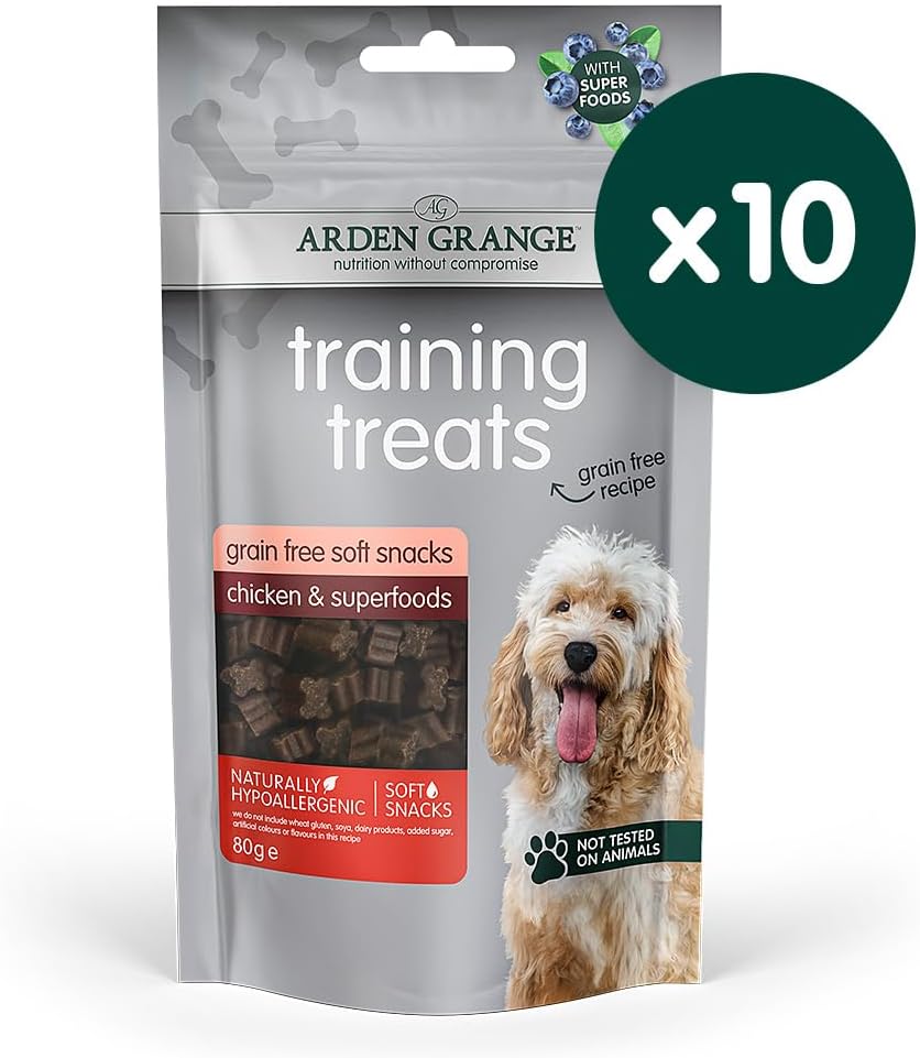 Arden Grange Training treats grain free with fresh chicken & superfoods 80g :Pet Supplies