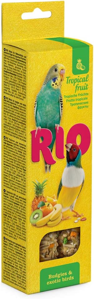 RIO Sticks for budgies and exotic birds with tropical fruit, 80 g?22110