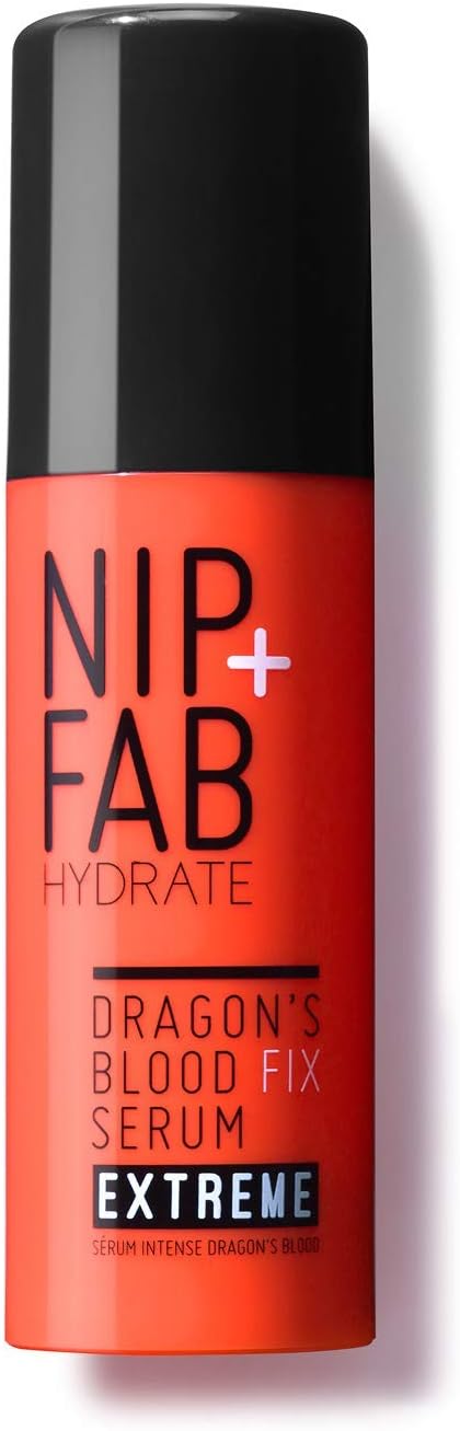 Nip + Fab Dragon’S Blood Fix Plumping Serum Extreme For Face With Hyaluronic Acid, Cactus Flower, Pro-Aging, Hydrating, Moisturizing For Fine Lines And Wrinkles, 50 Ml