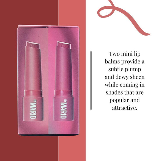 Makeup By Mario Mini Moistureglow On The Go Plumping Lip Serum Duo - Bare Glow & Rose Glow