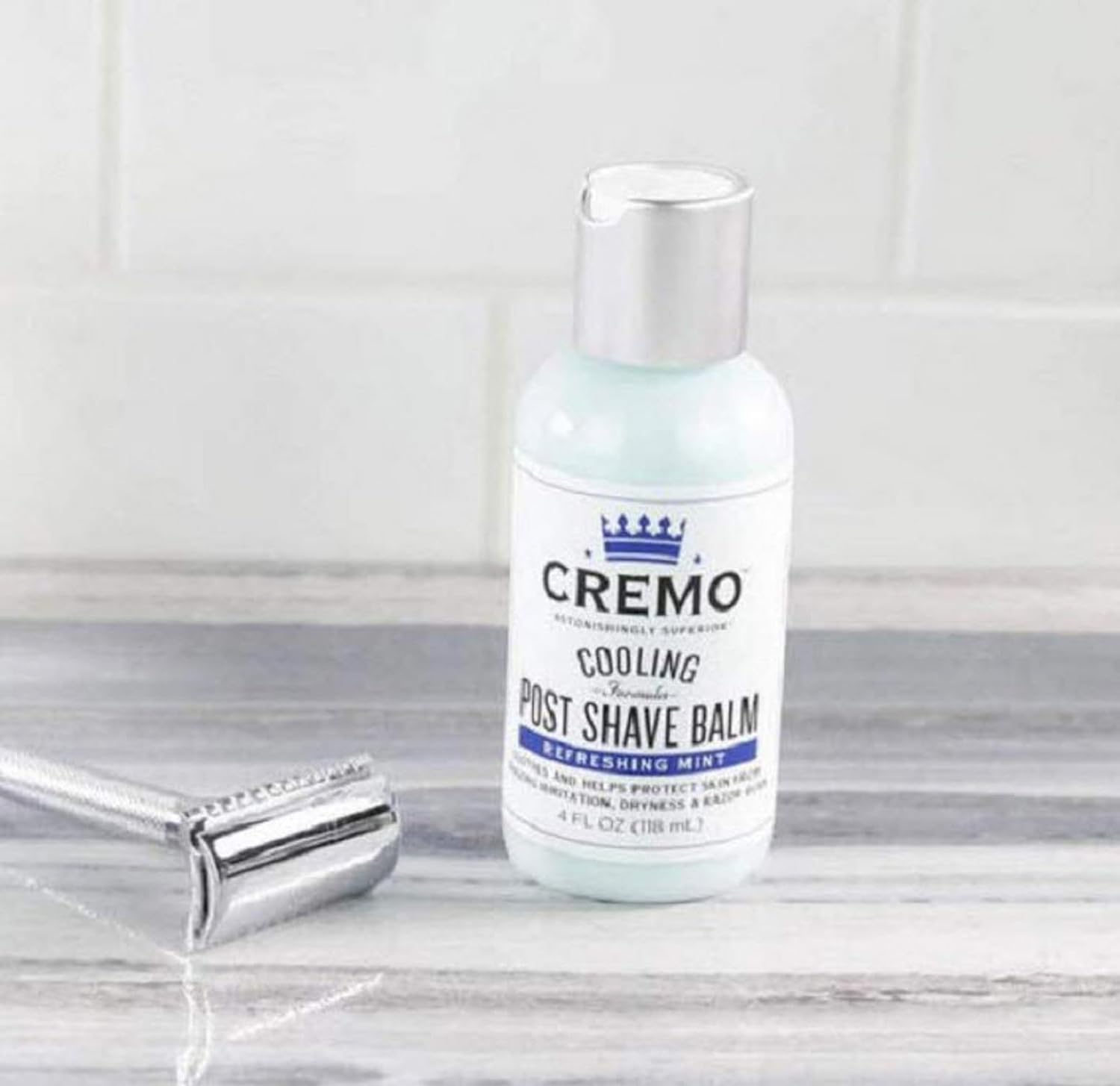 Cremo Cooling Formula Post Shave Balm, Soothes, Cools And Protects Skin From Shaving Irritation, Dryness and Razor Burn, 4 Oz : Beauty & Personal Care
