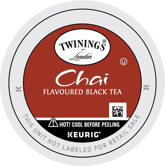 Twinings Tea K-Cup Assortment, Herbal & Black (Pack of 24) with By The Cup Honey Sticks