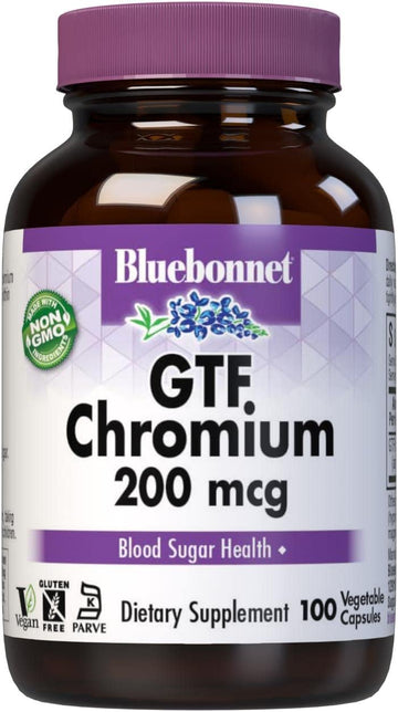 Bluebonnet Nutrition Gtf Chromium 200 Mcg, 100 Count