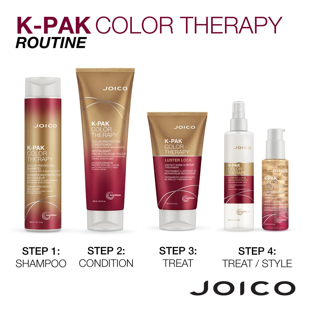 Joico K-PAK Color Therapy Luster Lock Multi-Perfector Daily Shine & Protect Spray|For Color-Treated Hair|Instantly Detangle|Control Frizz|Boost Shine|With African Maketti & Argan Oil|6.7 Fl Oz : Beauty & Personal Care