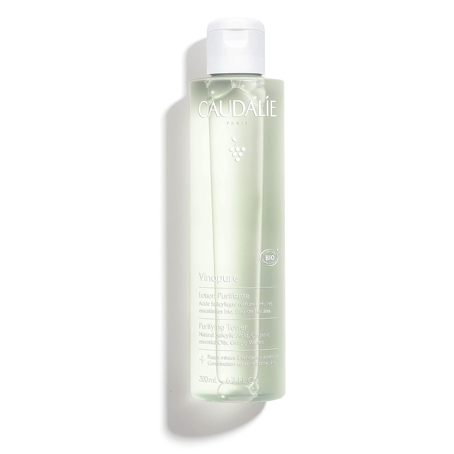 Caudalie Vinopure Natural Salicylic Acid Pore Minimizing Toner, 6.7 Ounce