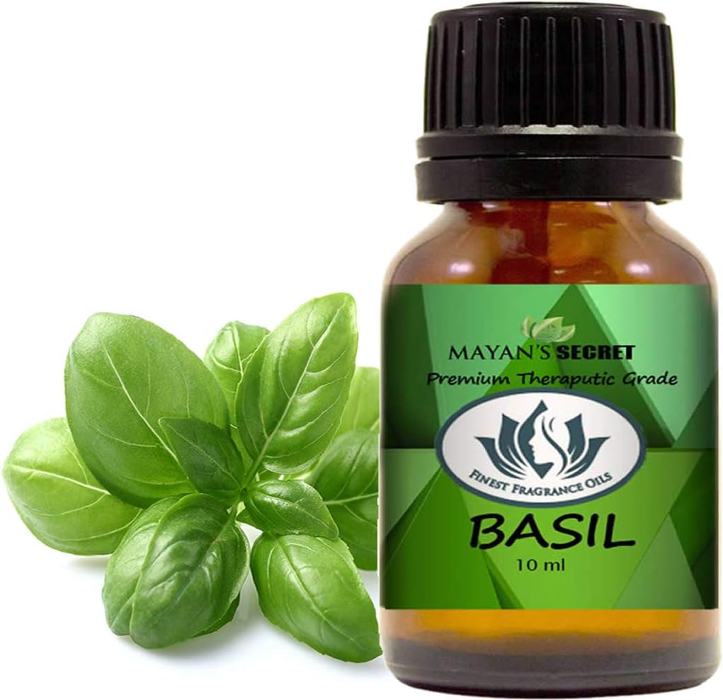 Basil Oil 100% Pure And Natural, Essential Oil 10Ml Glass Bottle : Beauty & Personal Care
