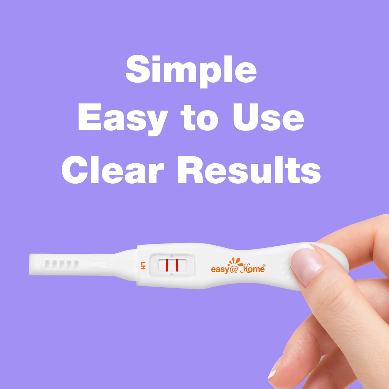 Easy@Home 25 Ovulation Predictor Kit Test Sticks, FSA Eligible Midstream Fertility Tests, Powered by Premom Ovulation Predictor App and Period Tracking : Health & Household