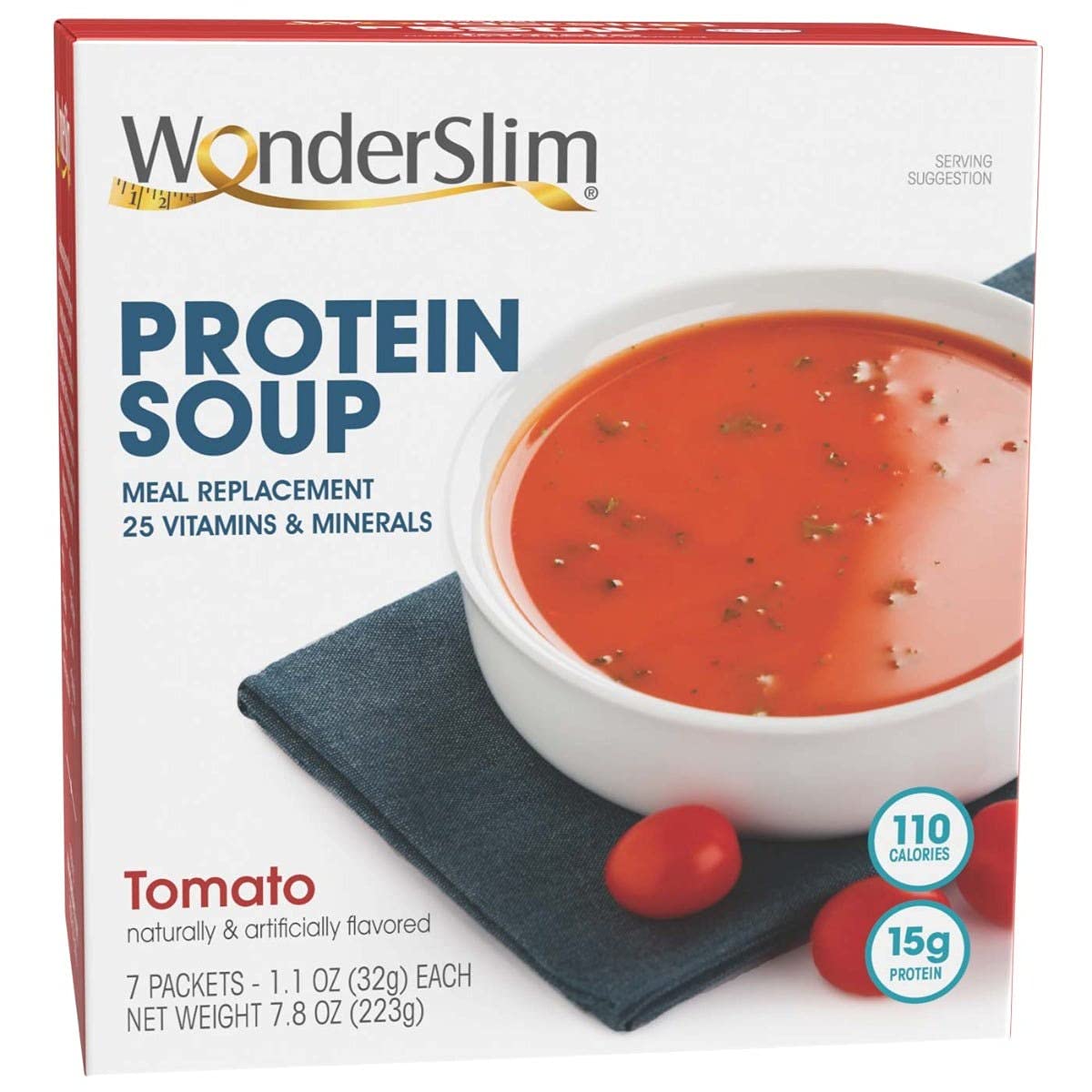 WonderSlim Protein Soup, Tomato, Low Fat, Gluten Free (7ct)