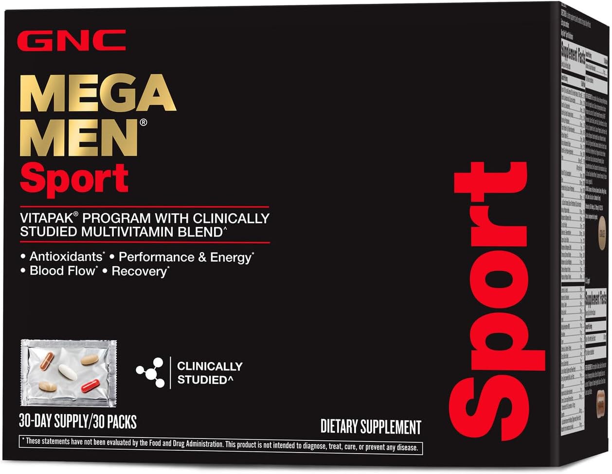 Gnc Mega Men Sport Vitapak 30 Day New Formula