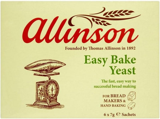 Allinson Easy Bake Yeast (6 Per Pack - 42G) - Pack Of 2