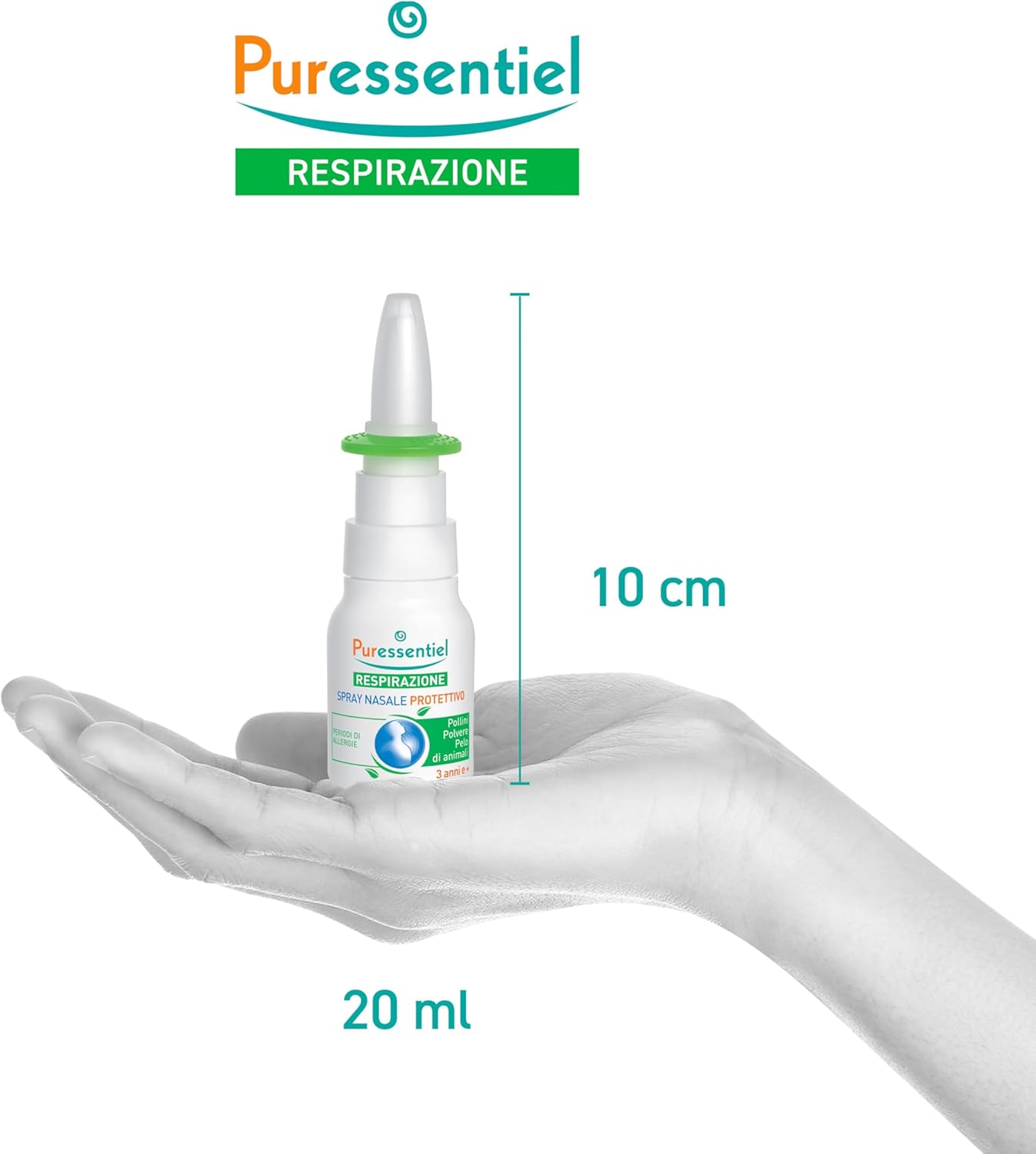 Puressentiel Respiratory Protective Nasal Spray 20ml - Allergy Protection - Helps Prevent Allergic Rhinitis - Seawater & Eucalyptus 100% Natural Origin - Protects Against Pollen, Dust & Pet Hair : Amazon.co.uk: Health & Personal Care