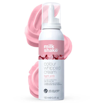 Milk_Shake Color Whipped Cream Leave In Coloring Conditioner - Provides Temporary Hair Color Tone, Light Pink