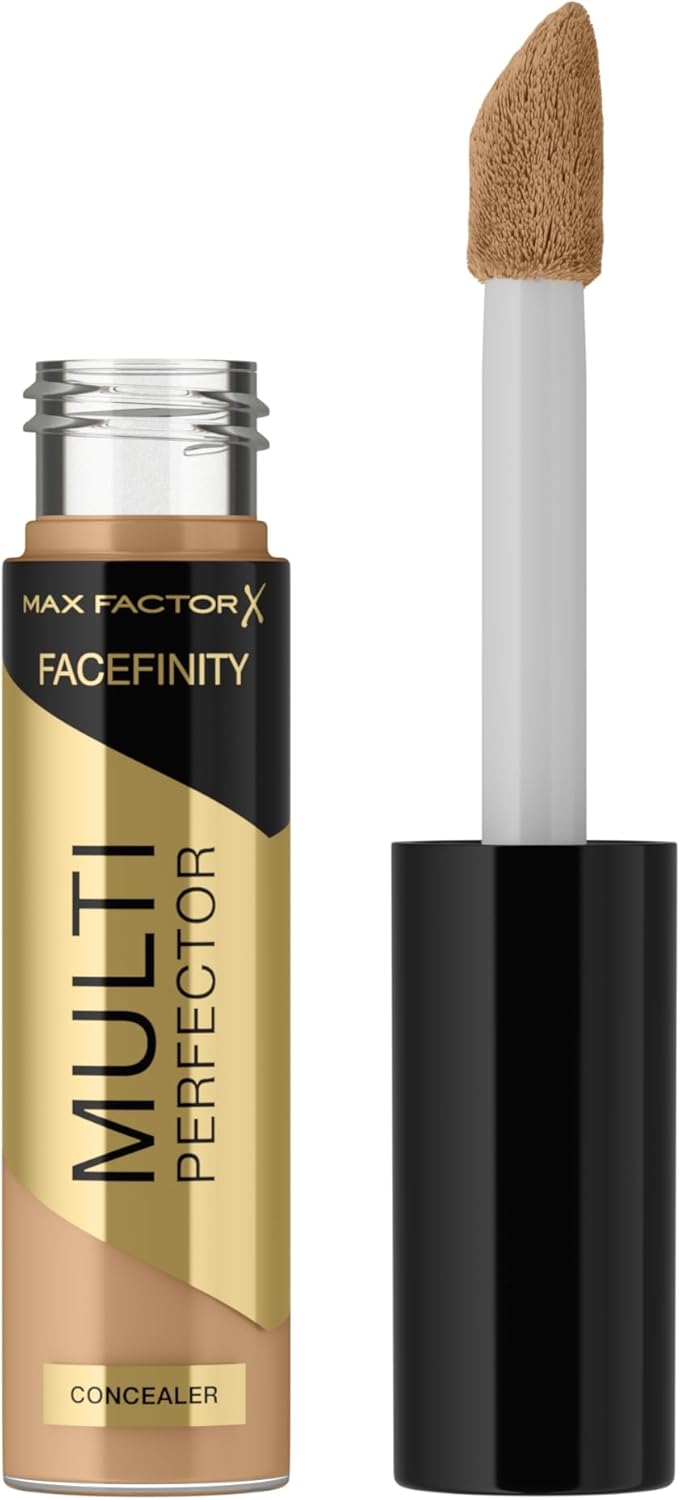 Max Factor Facefinity Multi-Perfector Concealer, All In One, Conceal Imperfections, Instant Brightening, Natural Finish, Lightweight, Vegan, Customisable Coverage - 5W, 11Ml