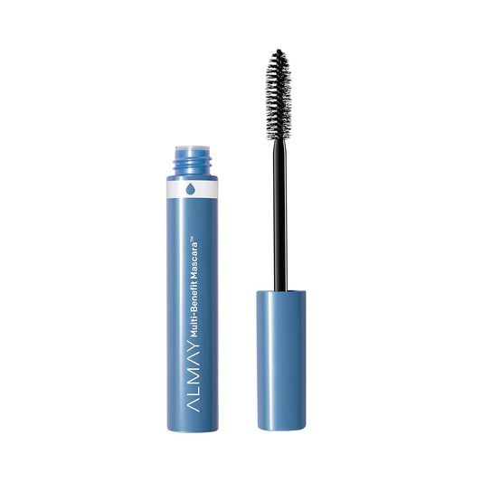 Almay Waterproof Mascara, Multi-Benefit Eye Makeup, Ophthalmologist Tested, Fragrance-Free, Hypoallergenic, Black, 0.24 Oz