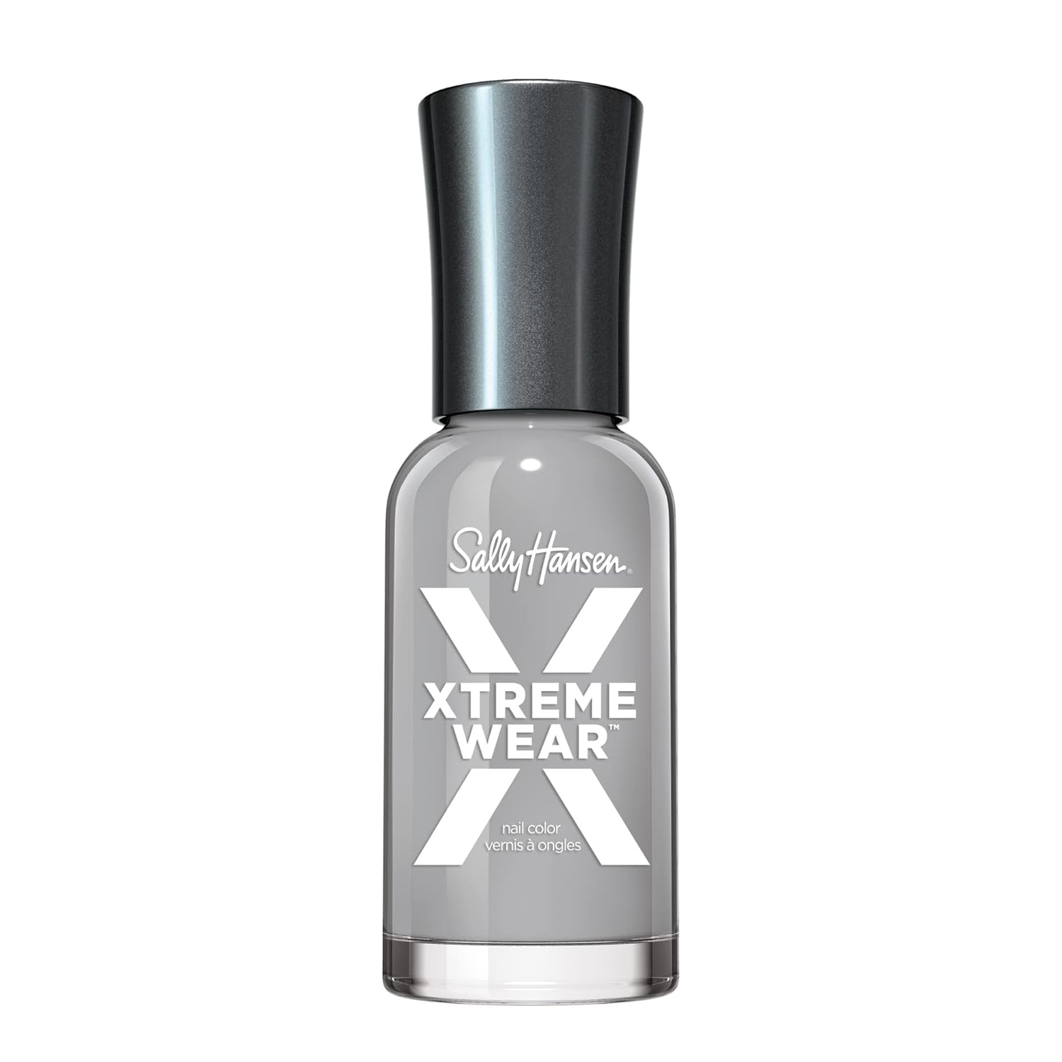 Sally Hansen Xtreme Wear Nail Polish, Streak-Free, Shiny Finish, Long-Lasting Nail Color, Heavy Metal, 0.12 Fl Oz