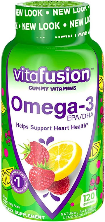 Vitafusion snuKhr Omega 3 Gummies, 120 Count (Pack of 2)