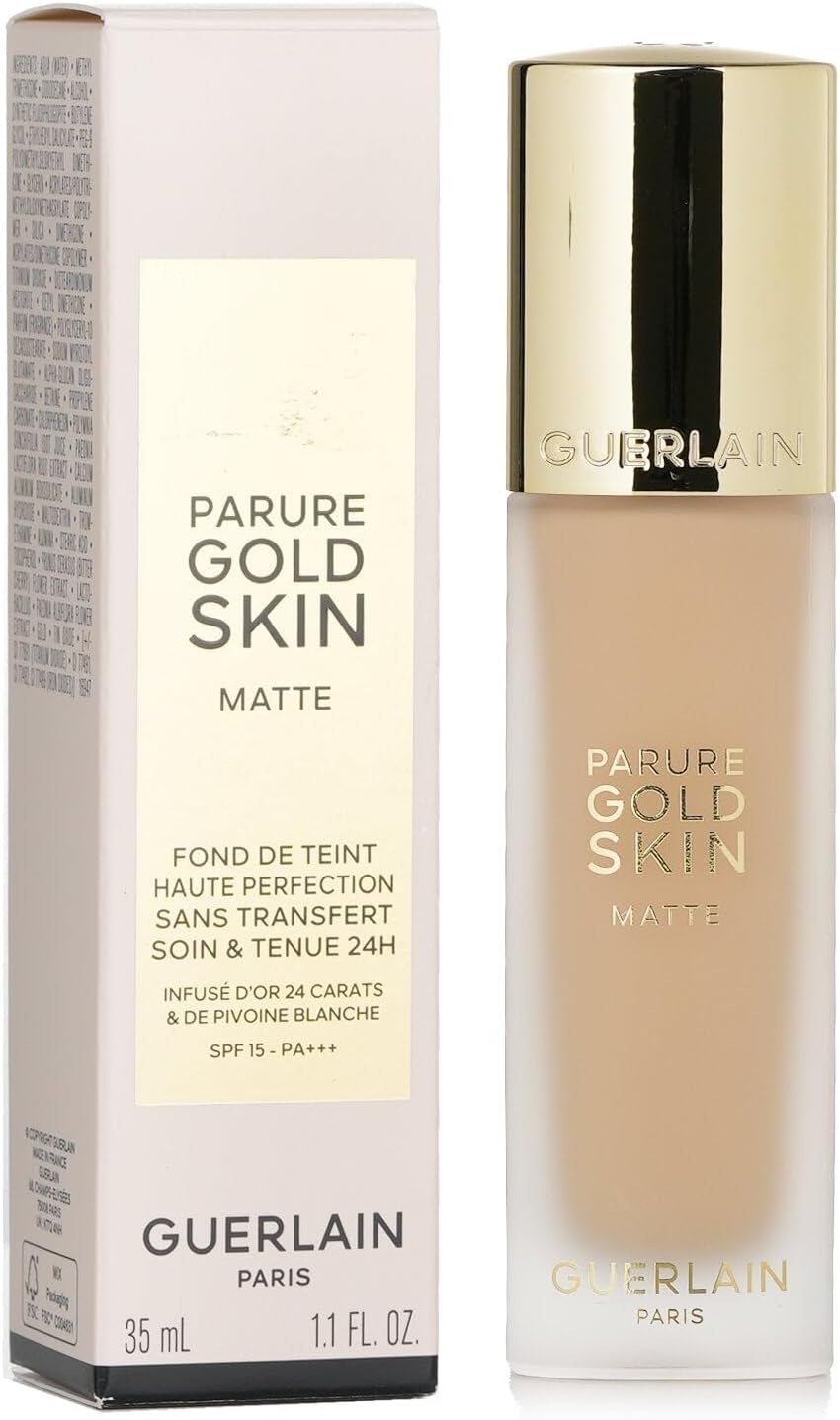 Parure Gold Skin Matte 24H Wear No-Transfer Foundation Spf 15-1N Neutral By Guerlain For Women - 1.1 Oz Foundation