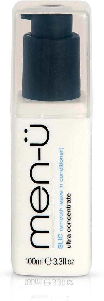 Men-Ü Slic (Smooth Leave In Conditioner), Ultra-Concentrate Mens Hair Serum W/Up To 100 Applications, Hair Care With Instant Conditioning - Vegan Hair Conditioner 100 Millilitres