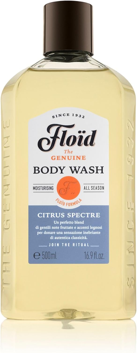 Floid Citrus Spectre Body Wash (500Ml), Men'S Body Wash Cleanses, Moisturises, And Purifies Skin Without Drying It Out, Nourishing Skin Care With A Warm And Relaxing Scent