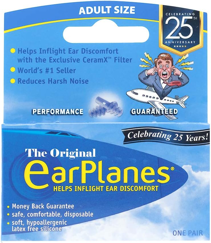 Earplanes Adult 12 Years + (2 Pack Offer)