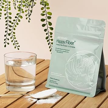 Menolabs Happy Prebiotic Fiber Supplement - 60 Servings (213 G) - Expertly-Formulated Menopause Supplements For Women, With L-Tyrosine
