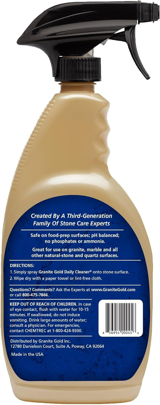 Granite Gold Daily Cleaner for Granite, Marble & Other Natural Stone & Quartz Surfaces, 32 Ounces